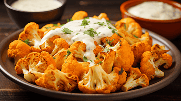 Enjoy Spicy & Healthy Baked Buffalo Cauliflower Bites Tonight!