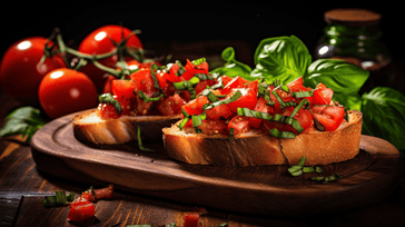 Delightful Bruschetta with Fresh Tomato and Basil Recipe