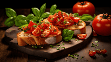 Delightful Bruschetta with Fresh Tomato and Basil Recipe