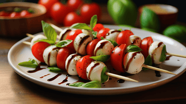 Delicious Mini Caprese Salad Skewers - Easy & Fresh Recipe
