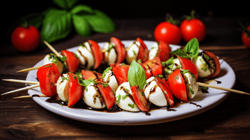 Delicious Mini Caprese Salad Skewers - Easy & Fresh Recipe