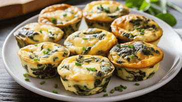 Delightful Mini Spinach and Feta Quiches Recipe | Easy & Tasty
