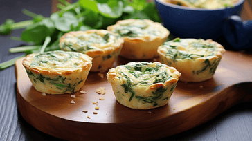 Delightful Mini Spinach and Feta Quiches Recipe | Easy & Tasty