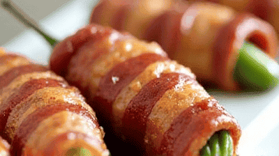 Delicious Smoky Bacon-Wrapped Jalapeno Poppers Recipe!