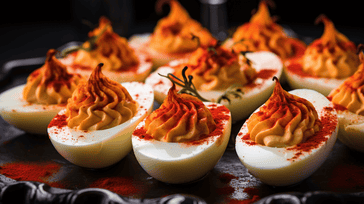 Get Fiery with Spicy Sriracha Deviled Eggs - Yumminess Unleashed!